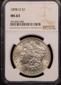 New Listing1898-O $1 NGC MS63 Morgan Silver Dollar No Reserve Auction