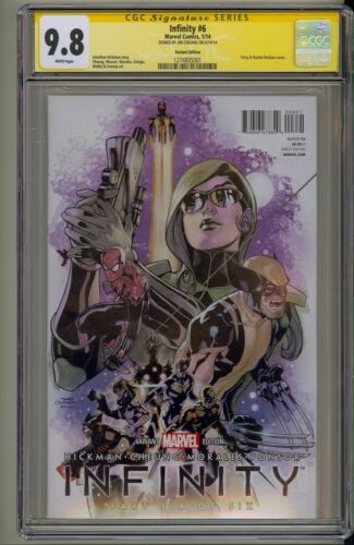 Infinity 6 CGC 9.8 1:150 Variant Avengers Thanos Black Order Signature Series