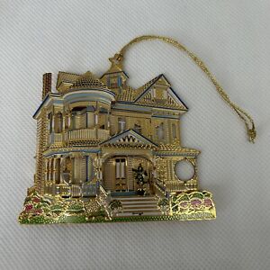 New ListingShelia’s 3D Historical Gold Metal Ornaments Banta House Osceola, Iowa 1996