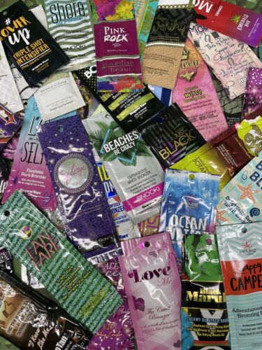 20 MYSTERY PACKETS Tan Tanning Packet Lotion Lot. DS, CT, Supre, Etc! HOT DEAL!