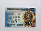 2013 NYPD DETECTIVES DEA PBA CARD / EVOLUTION OF THE NYC DETECTIVES SHIELD