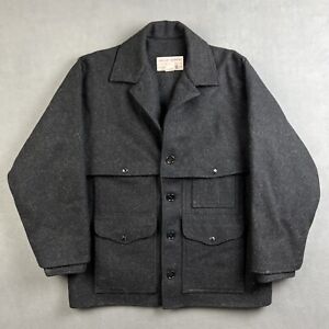 Vintage Filson Jacket Men’s Size 42 Black Gray Style 83 Double Mackinaw Wool USA