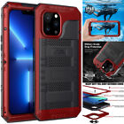 IP68 Waterproof Military Metal Case Cover Screen Protector For iPhone 11 12 13