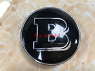 Glossy Black BRABUS Flat Laurel Wreath Badge Emblem FOR Mercedes Benz C300 C43