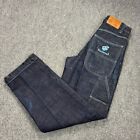 Rocawear Jeans Mens 30 X 32 Blue Denim Cotton Carpenter Large Pockets Baggy Y2K