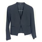 Theory Lanai Black Wool Suit Separate Career Open-Front Blazer Jacket Womens 00