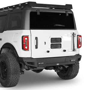 Fit 2021-2023 Ford Bronco Rear Steel Bumper w/ Back-up Sensors Holes &Led Lights (For: 2021 Ford Bronco Big Bend)