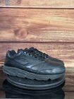 Brooks 7 Addiction Walking Shoes Mens Size 10.5 Wide 2E Black Leather Sneakers