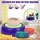 Mini Kids Electric Pottery Wheel DIY Ceramic Machine Art Tool Clay Making Toy