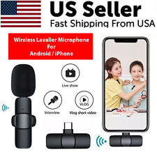 Lavalier Microphone Wireless Audio Video Recording Mini Mic For Android/iOS