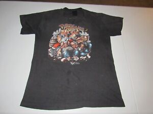 Vintage 1987 Harley Davidson 3D Emblem Men's Party Animals Hogs Shirt Size S