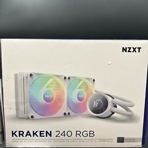 NZXT - Kraken 240 RGB - RL-KR240-W1 - AIO Liquid Cooler with LCD Display - READ