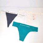 New Lot Of 3 Victoria's Secret Medium 2 String 1 Thong Panties