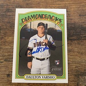 New Listing2021 Topps Heritage Real One Auto RC Daulton Varsho Rookie Autograph