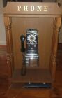 Working Vintage Western Electric Bell Rotary Pay Phone In Small Wood Booth