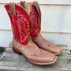 Nocona Smooth Quill Ostrich Exotic Rancher Square Toe Cowboy Western Boots 12D