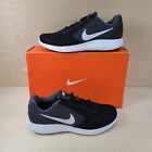 Nike Revolution 3 Womens Sz 9.5 Running Shoes Black White Athletic Sneakers