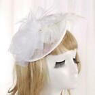 Lady Vintage Kentucky Derby Party Church Sinamay Fascinator Hair Clip Small Hats