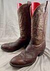 Houston By Chris Romero Patchwork Leather Cowboy Western Boots 10.5 B Brown