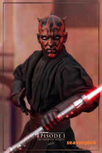 HotToys HT DX17 Star Wars Darth Maul Action Figure Statue 1/6 Model Motorcycle