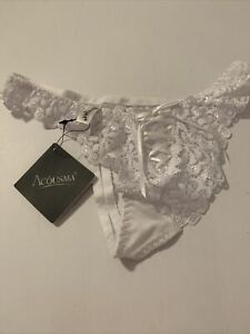 Acousma Luxury Underwear Thong Corset Lace Detail 4-6 BNWT Freepost