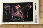 Vintage 1981 Genesis Phil Collins Rock Band Mini Poster Sticker Decal Bi-Rite