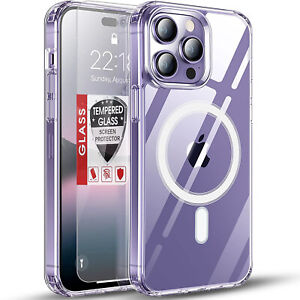 For iPhone 11/11 Pro Max Case Phone Cover Shockproof Clear Slim + Tempered Glass