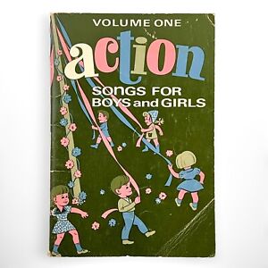ACTION SONGS FOR BOYS AND GIRLS Sheet Music Vintage 1960s Childrens Religious