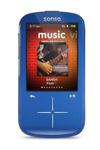 SanDisk Sansa Fuze+ Blue ( 4 GB ) Digital Media Player SDMX20R-004GB-C57 NEW!