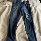 kensie high rise blue jeans distressed size 10 30 waist medium wash High Roller