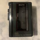 Vintage Sanyo M1012A Portable Mini Cassette Recorder Player Tested And Working