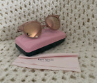 Kate Spade Lisanne F/S W6660J Pink Glitter Rose Gold Sunglasses With Case