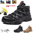 Mens Sneakers Work Boots Indestructible Steel Toe Safety Shoes Black Brown SIZE