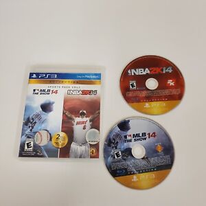 PS3 Sports Pack Vol. 1 MLB 14: The Show+NBA 2K14 Playstation 3 Discs+Case+Manual