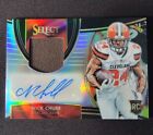 New Listing2018 Panini Select Nick Chubb RC Patch Auto Silver /99 Browns Rookie RPA RM-NC