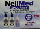Sinus Rinse Neilmed Packets Premixed Kit Natural Relief ~ 2 Bottles, 250 Packets