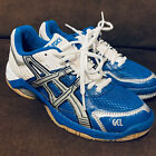 Asics Gel Rocket Volleyball Court White Blue Womens Athletics shoes Size 8 US 39