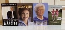 SIGNED George W. Bush, Laura, Barbara And Jenna Hager/Barbara Pierce Bush Books