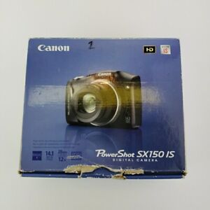 New ListingCanon PowerShot SX150 IS 14.1 MP 12x Zoom Digital Camera -BLACK w/8GB SD, Box
