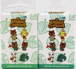 Nintendo Animal Crossing Enamel Collectible Pins Lot Of 2 Blind Boxes Bioworld