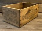 Antique Rose Brand Wood Crate Advertising Box Apricots 25lb Shipping Box