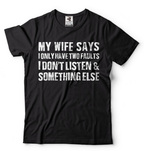 Men's Funny Husband T shirt Gift For Husband Sarcasm Husband Wife Shirt