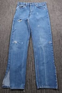 Levi's Vintage Orange Tab Distressed Denim Jeans USA Made Men's 33x33 THRASHED