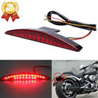 Motorcycle LED Rear Fender Edge Brake Tail Light Red For Harley Breakout Bobber
