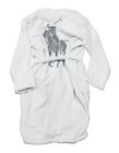 Polo Ralph Lauren Men's White/Gray Pony Player Logo Graphic Terry Robe