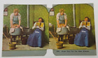 Victorian Stereograph Humorous~Wash Day For The New Woman~Laundry Liberation