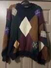 Vintage River Valley New Zealand 100% Wool Sweater Large Mens Winter Fall