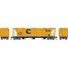 Athearn HO PS-2 2893 3-Bay Covered Hopper C&O #2052 ATHG73612 HO Rolling Stock