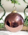 Amethyst glass Kugel Christmas Ornament. Early 1900s  heavier German Orn. 2.00