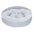 Pet Products Extra Small Plush & Performance Linen Hooded Donut Dog & Cat Bed